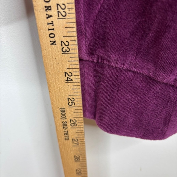 VTG Y2K Juicy Couture Purple Velour Track Suit M Hoodie Pants ASO Elana Gilbert - Picture 13 of 16